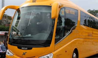 Nové nejluxusnější autobusy Student Agency express na pravidelné lince Praha - Brno