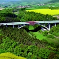 Letecký snímek mostu Opárno