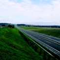 Pohled na trasu od Předotic (srpen 2010)