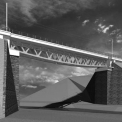 Obr. 2b – Vizualizace projektového řešení mostu v km 398,194 a v km 398,714