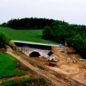 Hloubení portálu Olbramovického tunelu