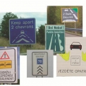 Obr. 1 – Používaná dopravní značení v ČR, Velké Británii, Francii a Rakousku