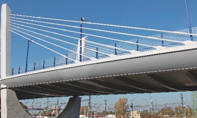 Extradosed most přes nádraží v Bohumíně