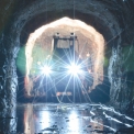Vrtací vůz na čelbě tunelu, Koivusaari, Länsimetro