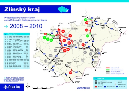 Dálnice D1 Skanska Kroměříž Zlín